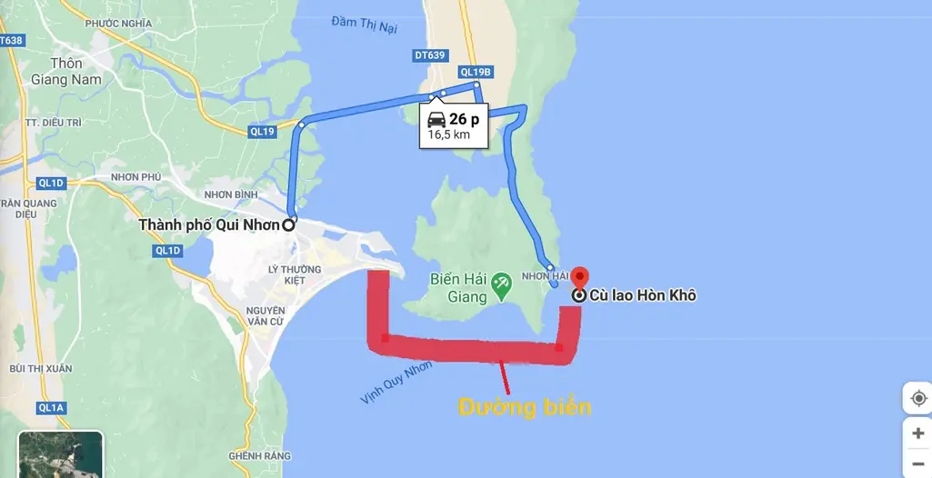 Hướng dẫn cách đến đảo Hòn Khô từ Quy Nhơn